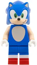 Minifigurka: SON004:  Sonic the Hedgehog - Light Nougat Face and Arms, Grin to Left