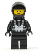 Minifigurka: SP001NEW2:  Blacktron I - Reissue, Black Hands