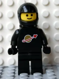 SP003NEW:  Classic Space - Black with Air Tanks and Motorcycle (Standard) Helmet (Reissue)