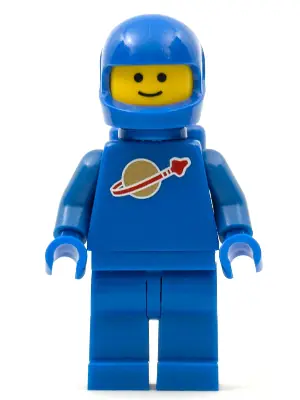 SP004NEW:  Classic Space - Blue with Air Tanks and Motorcycle (Standard) Helmet (Reissue)
