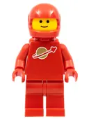 Minifigurka: SP005NEW:  Classic Space - Red with Air Tanks and Motorcycle (Standard) Helmet (Reissue)