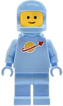Minifigurka: SP149:  Classic Space - Bright Light Blue with Air Tanks