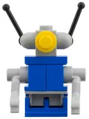Minifigurka: SP155:  Classic Space Droid - Light Bluish Gray and Blue with Yellow Eye and Light Bluish Gray Arms