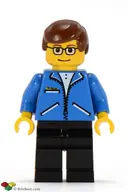 Minifigurka: SPD002:  Peter Parker 1 - Jacket Blue, Black Legs, Brown Male Hair