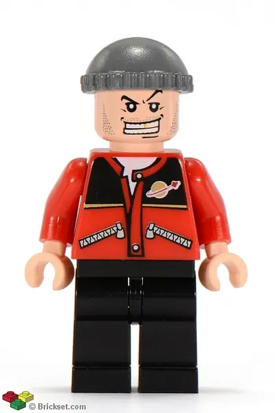 SPD018:  Jewel Thief 1, Red Torso w/ Space Logo, Black Legs