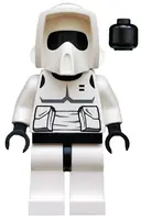 Minifigurka: SW0005A:  Imperial Scout Trooper - Plain Black Head, Dark Bluish Gray Torso Print