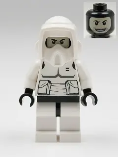 SW0005B:  Imperial Scout Trooper - Printed Black Head, Dark Bluish Gray Torso Print