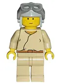 Minifigurka: SW0008:  Anakin Skywalker (Light Gray Aviator Cap)