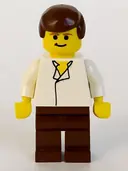 Minifigurka: SW0015:  Han Solo - White Shirt without Wrinkles, Brown Legs