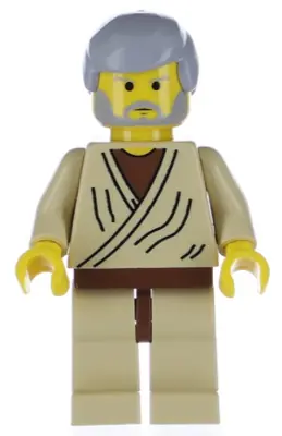 SW0023A:  Obi-Wan Kenobi - Old, Yellow Head, Light Bluish Gray Hair