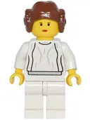 Minifigurka: SW0026:  Princess Leia - White Dress, Simple Belt, Yellow Head and Hands