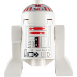 SW0029:  Astromech Droid, R5-D4 - Dome Head with Short Red Stripes