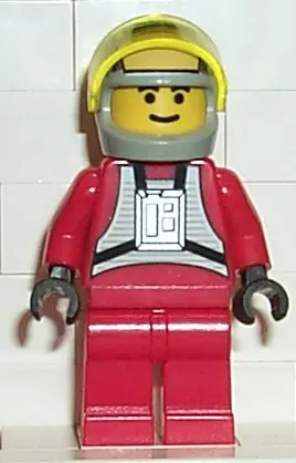 SW0032:  Rebel Pilot B-wing (Yellow Head, Light Gray Helmet, Trans-Yellow Visor)