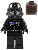 Minifigurka: SW0035:  Imperial TIE Fighter Pilot - Brown Head