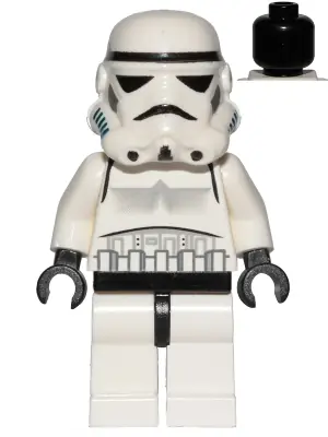 SW0036B:  Imperial Stormtrooper - Black Head, Solid Mouth Helmet