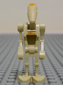 SW0048:  Battle Droid Commander - Tan with Line, Angled Arms