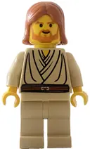Minifigurka: SW0055A:  Obi-Wan Kenobi (Young with Dark Orange Hair, without Headset)