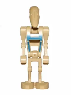 SW0065:  Battle Droid Pilot - Tan Torso with Blue Insignia, Angled Arms