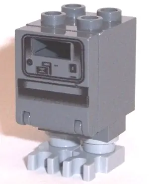 SW0073A:  Gonk Droid (GNK Power Droid), Dark Bluish Gray Body and Light Bluish Gray Legs