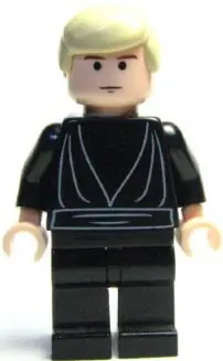 SW0083:  Luke Skywalker -  Light Nougat, Black Tunic
