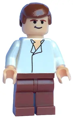 SW0084:  Han Solo - White Shirt without Wrinkles, Reddish Brown Legs