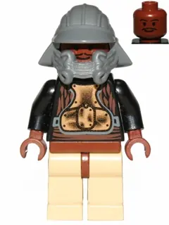 SW0086:  Lando Calrissian - Skiff Guard, Reddish Brown Hips