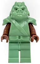 Minifigurka: SW0087:  Gamorrean Guard - Sand Green, Reddish Brown Arms