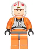 Minifigurka: SW0090:  Luke Skywalker - Pilot Suit, Simple Torso and Helmet, Light Nougat Head