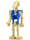 Minifigurka: SW0095A:  Battle Droid Pilot - Blue Torso, Angled Arms