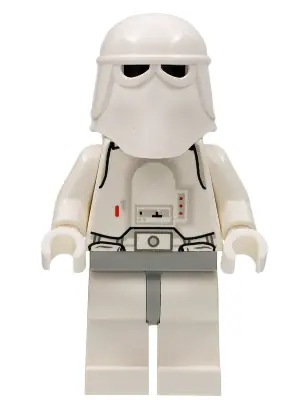 SW0101:  Snowtrooper, Light Gray Hips, White Hands
