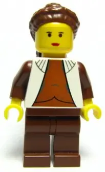 SW0104:  Princess Leia - Bespin Outfit, Long Braided Hair, Plain Legs, Yellow Head