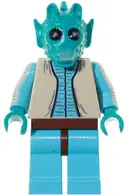 Minifigurka: SW0110:  Greedo - Tan Vest, Sky Blue Legs