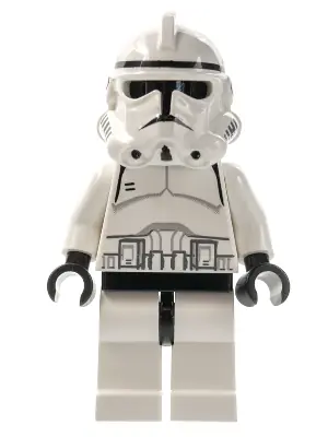SW0126:  Clone Trooper (Phase 2) - Black Head, Continuous Mouth