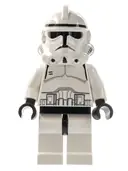 Minifigurka: SW0126:  Clone Trooper (Phase 2) - Black Head, Continuous Mouth