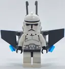 Minifigurka: SW0127:  Clone Jet Trooper, Sky Corps (Phase 2) - Black Head