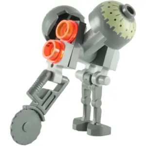 SW0136:  Buzz Droid - Dark Bluish Gray Dome Tops, Circular Blade Saw