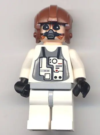SW0153:  Ten Numb - White Pilot Suit, Light Nougat Head, Aviator Helmet