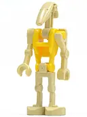 Minifigurka: SW0184:  Battle Droid Commander - Yellow Torso, Angled Arm and Straight Arm