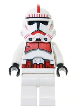 SW0189:  Clone Shock Trooper, Coruscant Guard (Phase 2) - White Hips, Black Head