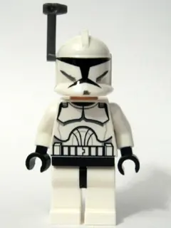 SW0200:  Clone Trooper (Phase 1) - Dark Bluish Gray Rangefinder, Large Eyes