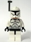 Minifigurka: SW0200:  Clone Trooper (Phase 1) - Dark Bluish Gray Rangefinder, Large Eyes