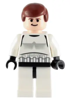 SW0205:  Han Solo - Stormtrooper Outfit, Plain Legs, Black Eyes