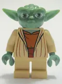 Minifigurka: SW0219:  Yoda - Clone Wars, Light Bluish Gray Hair