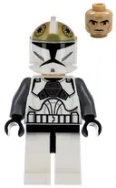Minifigurka: SW0221:  Clone Trooper Gunner (Phase 1) - Large Eyes