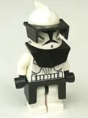 Minifigurka: SW0223:  Clone Trooper (Phase 1) - Black Visor, Pauldron, and Kama, Large Eyes