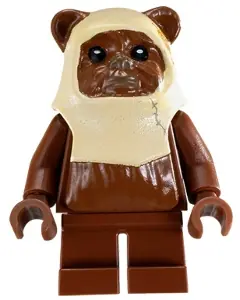 SW0238:  Paploo (Ewok) - Reddish Brown Head with Tan Hood Pattern