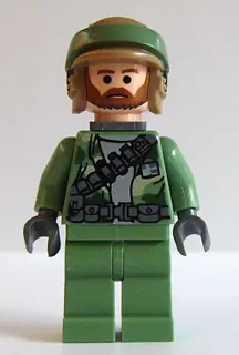 SW0240:  Endor Rebel Commando - Brown Beard, Backpack