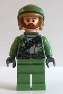 Minifigurka: SW0240:  Endor Rebel Commando - Brown Beard, Backpack