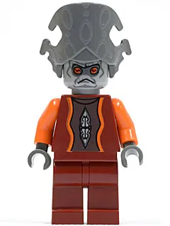 SW0242:  Nute Gunray - Dark Red Outfit, Dark Bluish Gray Headgear