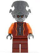 Minifigurka: SW0242:  Nute Gunray - Dark Red Outfit, Dark Bluish Gray Headgear